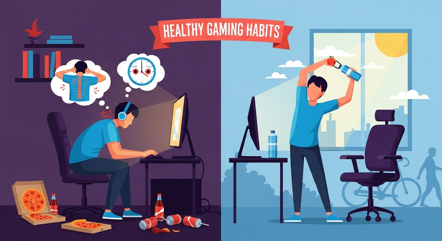 🎮 Playing Video Games for Three or More Hours Tied to Physical Problems